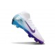 Nike Zoom Mercurial Superfly 10 Elite FG Blanc Violet Bleu