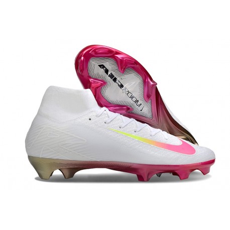 Nike Zoom Mercurial Superfly 10 Elite FG Blanc Rose