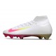 Nike Zoom Mercurial Superfly 10 Elite FG Blanc Rose
