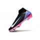 Nike Zoom Mercurial Superfly 10 Elite FG Noir Blanc Rose Bleu