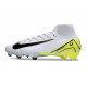 Nike Zoom Mercurial Superfly 10 Elite FG Blanc Noir Jaune