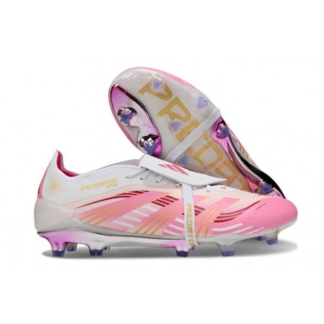 Crampon Adidas Predator Elite FT FG Rose Blanc