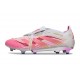 Crampon Adidas Predator Elite FT FG Rose Blanc