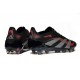 Chaussures adidas Predator Elite FG Noir Gris Quatre Rouge Lucide