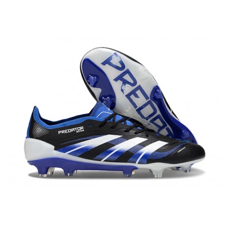 Chaussures adidas Predator Elite FG Noir Bleu Blanc