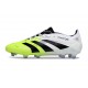 Chaussures adidas Predator Elite FG Blanc Noir Citron Lucid