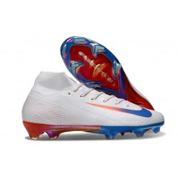 Nike Air Zoom Mercurial Superfly X Elite FG Blanc Bleu Rouge