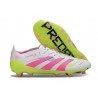 Chaussures adidas Predator Elite FG Blanc Rose Lucide Citron Lucide