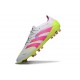 Chaussures adidas Predator Elite FG Blanc Rose Lucide Citron Lucide