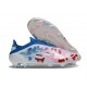 Adidas F50 Elite Sans Lacets FG Blanc Bleu Rose