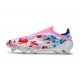 Adidas F50 Elite Sans Lacets FG Blanc Bleu Rose