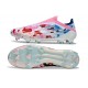 Adidas F50 Elite Sans Lacets FG Blanc Bleu Rose