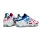 Adidas F50 Elite Sans Lacets FG Blanc Bleu Rose
