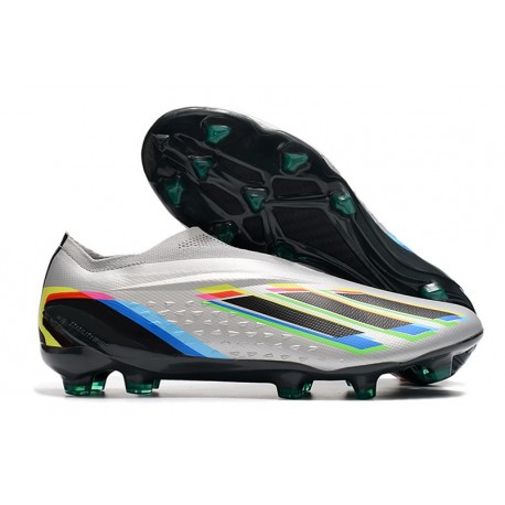adidas X Speedportal+ FG Crampon de Foot Argent Noir Jaune