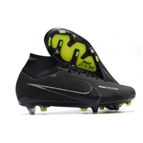 Nike Air Zoom Mercurial Superfly IX Elite SG Black Dk Smoke Grey Summit White Volt