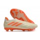 Crampon de Foot adidas Copa Pure+ FG Blanc Cassé Orange Solaire Equipe
