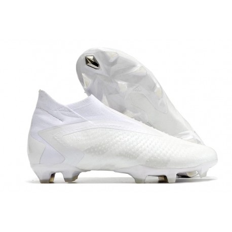 Crampon de Foot adidsa Predator Accuracy+ FG Blanc