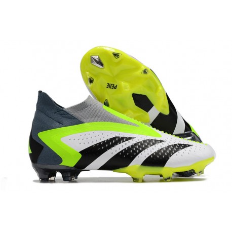 Crampon de Foot adidsa Predator Accuracy+ FG Blanc Vert Noir